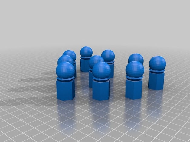 sphero bowling pins 3d printing make5000 3D print model - Mito3D