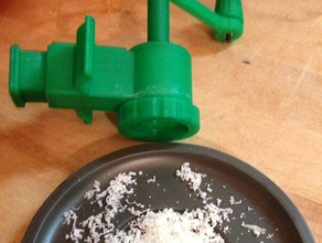 rotary rallador de queso cocina comedor gadget parmesano romano utensilio 3d print model - Mito3D
