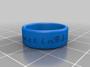 meine angepasste ring round edge Ringe 3d print model - Mito3D