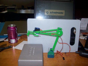 simple 9g servo arm engineering education mounting robotics sketchup 3d print model - Mito3D