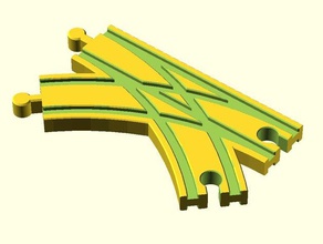 Spielzeug Holz Bahn spielzeug holzeisenbahn schienen weiche doppelt brio thomas ikea ebay kompatibel mechanisch ist 3d print model - Mito3D