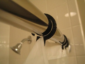 cortina de chuveiro do gancho casa banho openscad paramétrico útil 3d print model - Mito3D