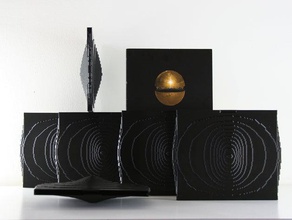 ciltli albüm terra kaplar kutusu geometri müzik 3d print model - Mito3D