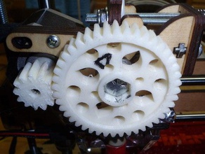 spur gears printrbot wood extruder 3d printer parts 3d print model - Mito3D