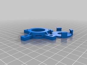snap together vertical skate bearing 608 mount diy bracket click clip holder 3d print model - Mito3D