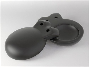 castanets music 3d print model - Mito3D