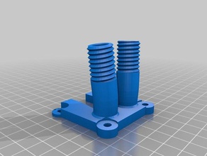dual bowden upgrade part 3d printer parts extruder holder ultimaker useful 3d print model - Mito3D