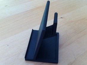 blackberry z30 desktop cradle dock earphone hook mobile z10 3d print model - Mito3D
