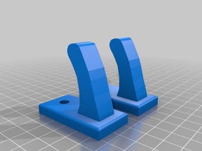 pair wall hooks household 3d print model - Mito3D