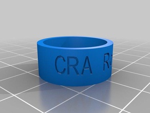 cra rocce anello anelli personalizzato 3d print model - Mito3D