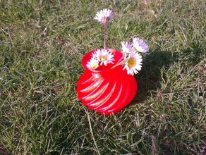 Blumen-vase Dekor 3d print model - Mito3D