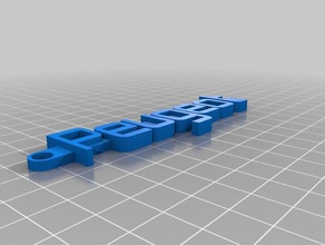 peugeot my customized message keychain organization 3d print model - Mito3D