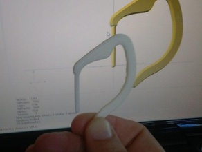 headset ear piece replacement parts earpiece iear plantronic 3d print model - Mito3D