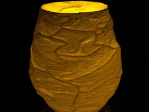 fleshvase veinyvase art carnoso bruto horror repulsivo la lámpara asqueroso 3d print model - Mito3D