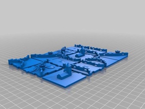 interlocking 3d carcassonne tiles plated dualstrusion games replicator 3d print model - Mito3D