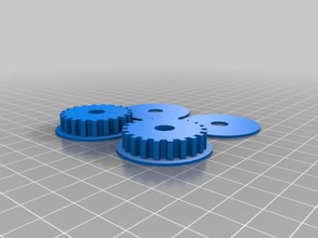 mendel z-pulleys bottom rim other reprap 3d print model - Mito3D