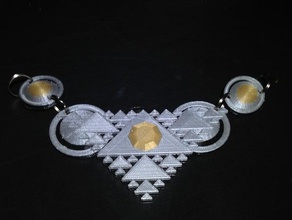sierpenski collier bijoux jewek lewel 3d print model - Mito3D