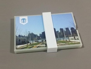 moo card holder clip gadget biglietto da visita business case porta biglietti 3d print model - Mito3D