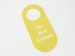 door tag 5 household customizer 3d print model - Mito3D