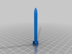 roket pod oyunlar customizer silindirik füze 3d print model - Mito3D
