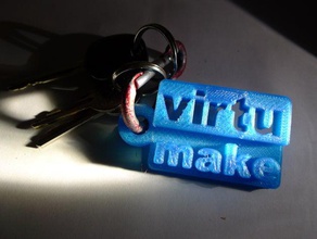 virtumake keychain keychains 3d print model - Mito3D