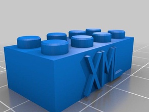 legoblock xml de la construcción los juguetes personalizado 3d print model - Mito3D