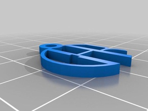my customized monogram pendant car jewelry 3d print model - Mito3D