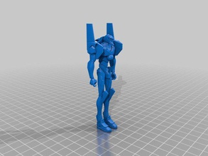 eva 02 la robótica el anime evangelion mecha 3d print model - Mito3D