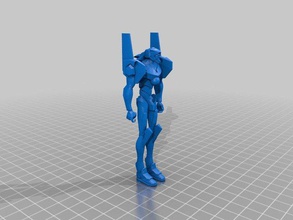 eva 00 la robotique l'anime mecha 3d print model - Mito3D