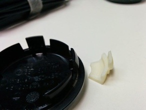 vw jetta wheel center caps clips automotive 3d print model - Mito3D