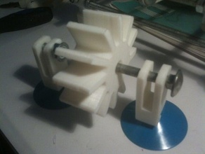 water wheel bathroom 3d print model - Mito3D