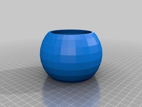 il mio personalizzato parametrico sferoide pentola all'aperto giardino 3d print model - Mito3D