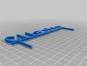 mi cilantro signo signos y logotipos personalizado 3d print model - Mito3D