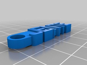 il mio messaggio personalizzato portachiavi organizzazione 3d print model - Mito3D