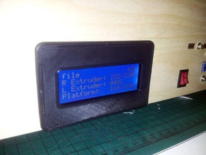 flashforgectc lcd-Abdeckung 3d Drucker - Zubehör Ersteller ff flash forge 3d print model - Mito3D