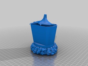 claw toothbrush holder bathroom container 3d print model - Mito3D