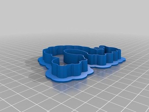 caterpillar cookie cutter kitchen dining household openscad 3d print model - Mito3D