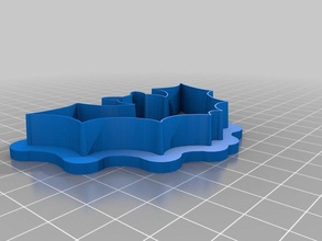 bat cookie cutter kitchen dining household openscad 3d print model - Mito3D