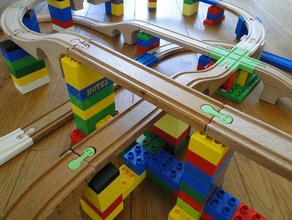 appartamento duplo brickduplo-brio connettore costruzione i giocattoli lego openscad 3d print model - Mito3D
