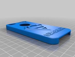 iphone 5 case superman relieve v3 3d printing logo 3d print model - Mito3D