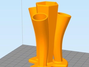 hex vazo dekor 3d print model - Mito3D