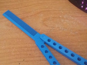pim vida olmadan yazdırılabilir kelebek tarak remix ev bıçak 3d print model - Mito3D
