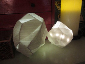 geo lamp decor ball futuristic gometric home light lulzbot scifi sphere 3d print model - Mito3D