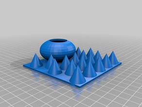 cat playground pets candy cup spike think traning 3d print model - Mito3D