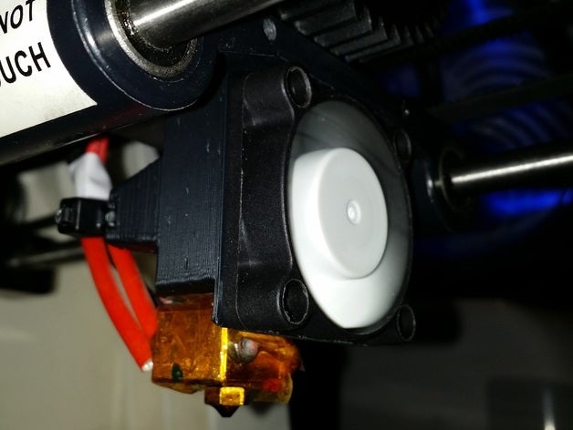 profil bas e3d v5 40mm carénage du ventilateur de la glissière verrouillage l'imprimante accessoires e3dv5 ziptie 3D print model - Mito3D