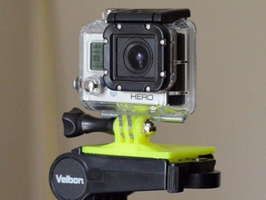 gopro velbon tripod mount camera 3d print model - Mito3D