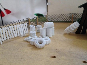 tow mater depósito de chatarra kit accesorios la construcción los juguetes coches wargaming 3d print model - Mito3D