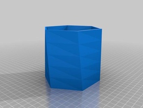 my customized twisted vase r56w3h100t10 decor 3d print model - Mito3D