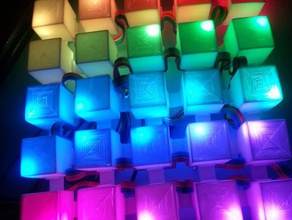 5x5 sanat blinky renkli led lightitup rgb piksel 3d print model - Mito3D
