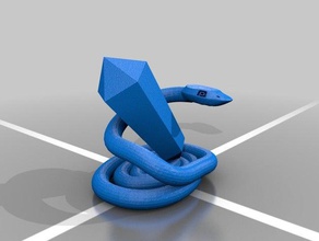 crystal snake 3d printing tests baur 3d print model - Mito3D